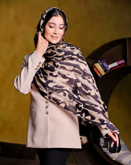 شال ویسکوز میله ای Burberry 20624