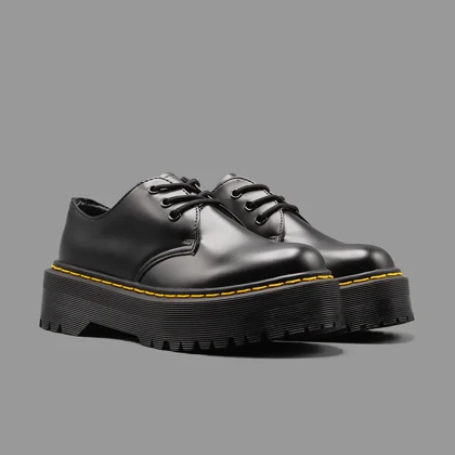 کفش دکتر مارتینز 1461 کواد پلتفرم مشکی Dr.Martens 1461 Quad Platform Black