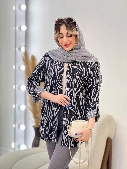 شومیز طرح دار ستیا