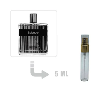 دکانت عطر ادکلن اسپلندور بلک-مشکی مردانه 5 میل اصلی Splendor Black for Men 5ml