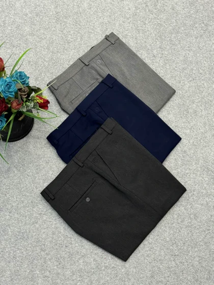 شلوار پارچه‌ای نخ ترک مردانه _ پارچه جکوار دو برکش قواره کلاسیک