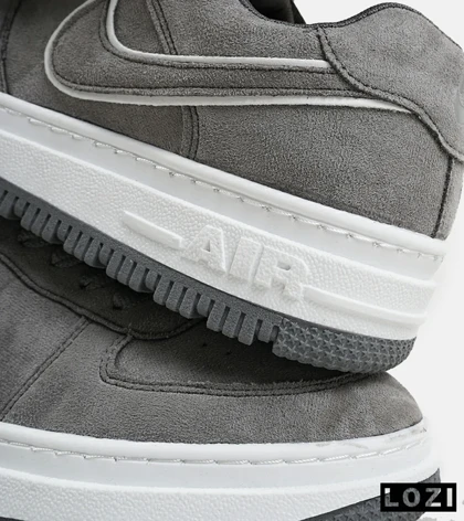 کفش کتانی مردانه طوسی نایک NIKE AIR FORCE مدل 2174