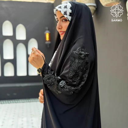 چادر سه گل کرپ ندای کره اصل