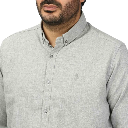 پیراهن آستین بلند لینن مردانه مدل 610598