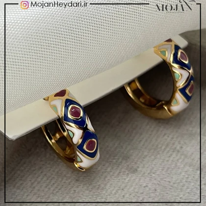 گوشواره های مینا کاری ژوپینگ کد gn0030