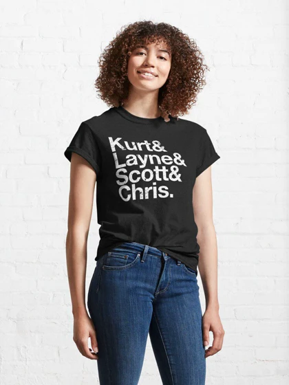 تیشرت nirvana طرح Grunge List تیشرت نیروانا