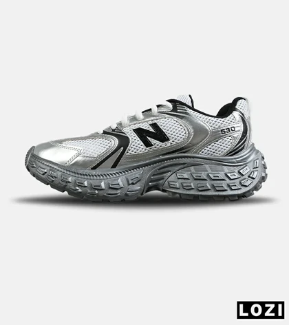 کفش کتانی مردانه و زنانه طوسی نقره ای NEW BALANCE 530 V02 مدل 7638