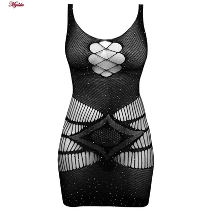 سرهمی فانتزی مشکی مدل نگین‌دار کد 4860-7166