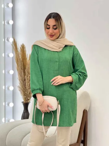 مانتو جلو بسته یقه دیپلمات