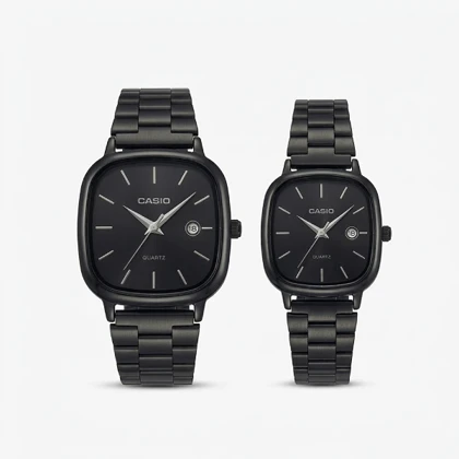 ست ساعت مچی عقربه‌ای کاسیو (Casio) طرح کلاسیک - مشکی