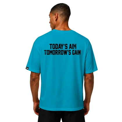 تیشرت مردانه زنانه اورسایز نخی 1991 today's aim tomorrow's gain مدل TS19115