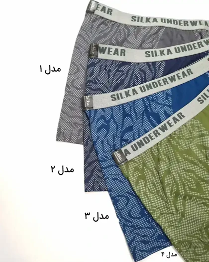 شورت مردانه نیم پا کش از رو طرح متنوع سیلکا