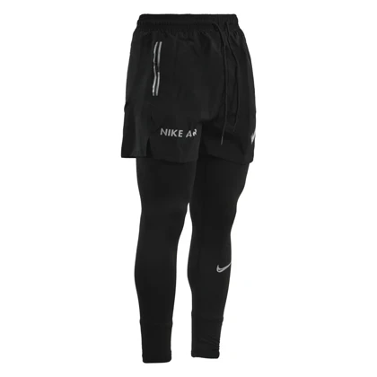 شلوارک و لگ سرهمی ورزشی مردانه نایک مدل Dri Fit -229 مشکی