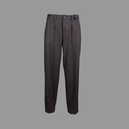 شلوار پارچه ای پول اند بیر طوسی Pull&Bear Stripe Trouser Grey