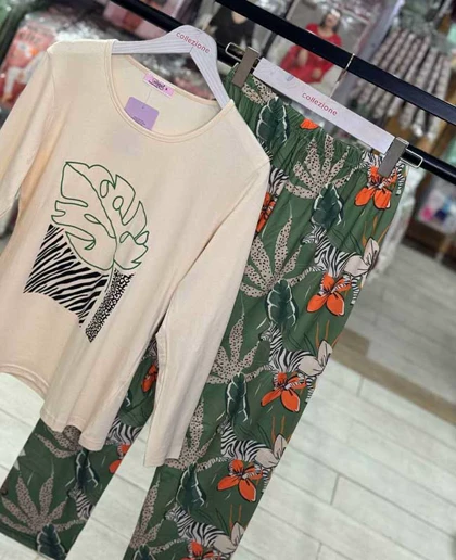 بلوز شلوار سایز بزرگ زنانه سکسن کد 40745