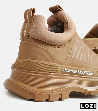 کفش کتانی نیم ساق قهوه ای Alexander McQueen