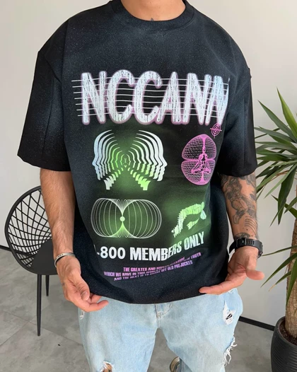 تیشرت یقه گرد NCCANN رنگ مشکی