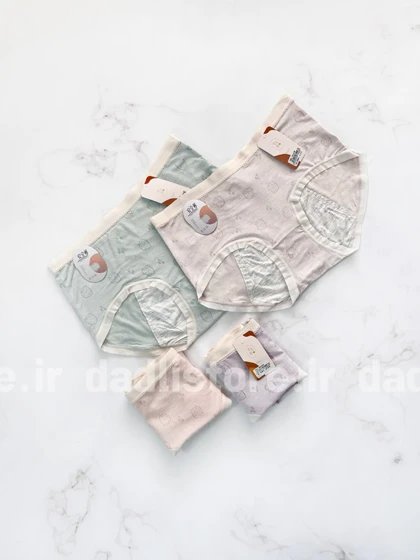 شورتکس قاعدگی ویسکوز طرح توت فرنگی