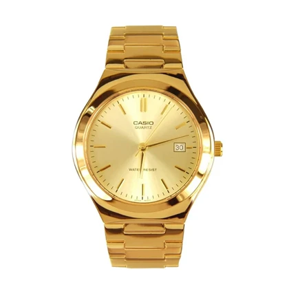 ساعت عقربه ای طلایی صفحه طلایی Casio مدل Edmon