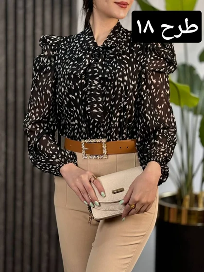 شومیز آستین پف کد 1767