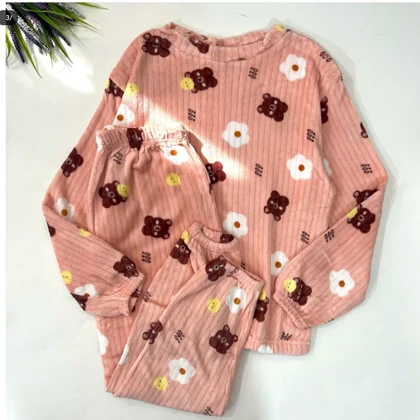 ست راحتی زنانه تدی حوله ای خرسی