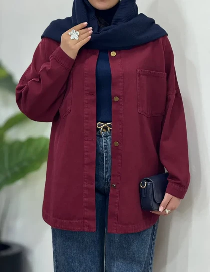 کت کتان پاییزه توسکا