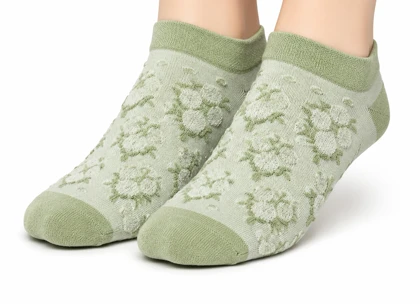 جوراب مچی زنانه پنبه‌ای طرح دار Family Socks بدون درز و معطر