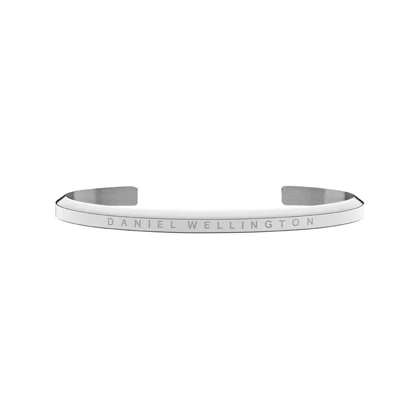 ست ساعت دنیل ولینگتون حصیری زنانه نقره ای صفحه سفید اندکس نگین با دستبند Daniel Wellington Silver