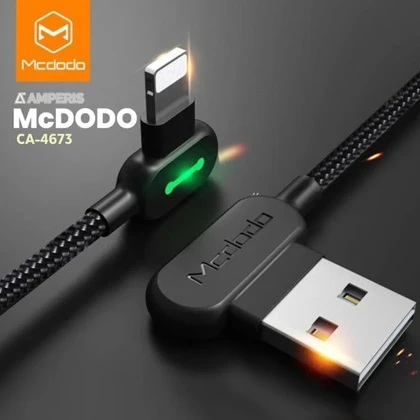 کابل آیفون لایتنینگ 2.4 آمپر مک دودو Mcdodo مدل CA-4673 طول 1.8 متر