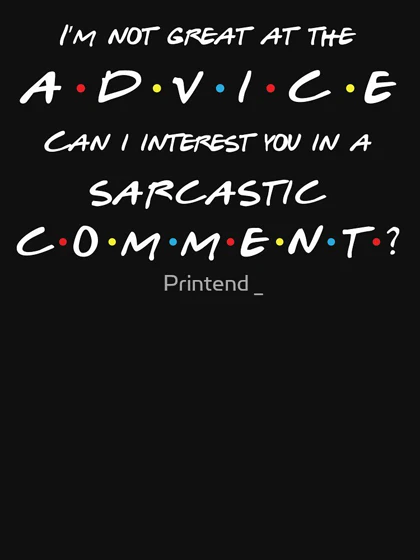 دورس سریال فرندز طرح sarcastic commentfriends کد 92588