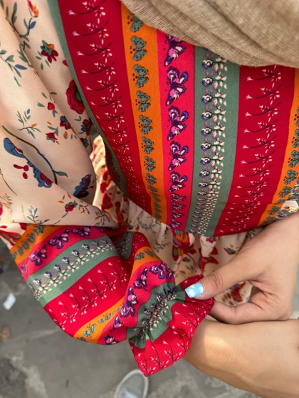 مانتو پیراهنی دکمه دار غزال