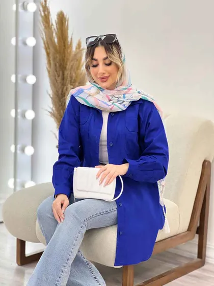 مانتو دو جیب پیله