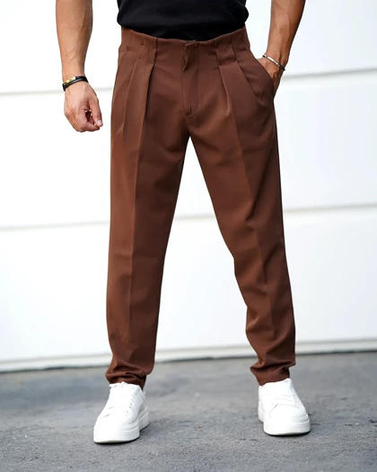 شلوار پارچه‌ای مردانه مام استایل فیت