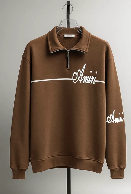 دورس مردانه نیم زیپ چاپی