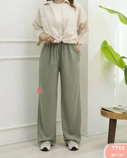 شلوار بگ لینن رویال 4475