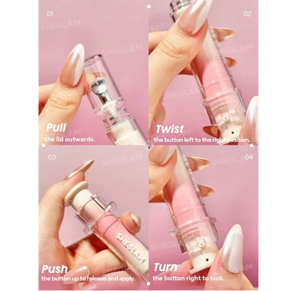 لیپ گلاس حجم دهنده شیگلم مدل Booster shine رنگ Get Started
