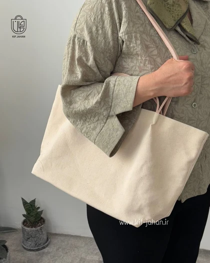 کیف دخترانه گیتی کتان رنگی
