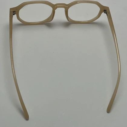 فریم عینک طبی بلوکات گوچی GUCCI شش ضلعی کرمی