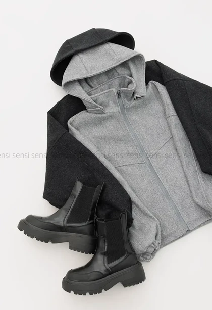 بامبر فوتر جلوزیپ کلاه دار کد1004815