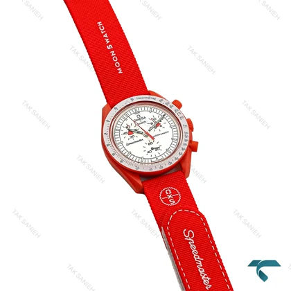 امگا سواچ ماموریت به مریخ قرمز بند برزنت Swatch-8831-U