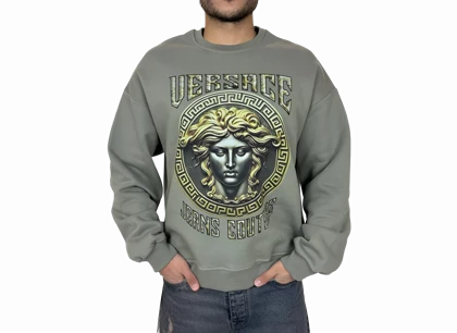 دورس زیتونی سه نخ طرح دار