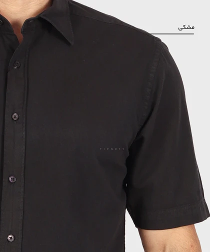 پیراهن مردانه آستین کوتاه و کتان کجراه 5441