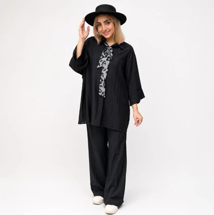 شومیز کرواتی شیشه ای (1135)