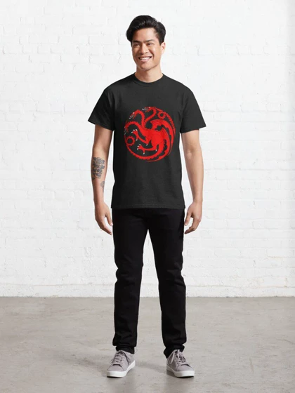 تیشرت house of the dragon طرح Red Dragon Classic T-Shirt کد 195929