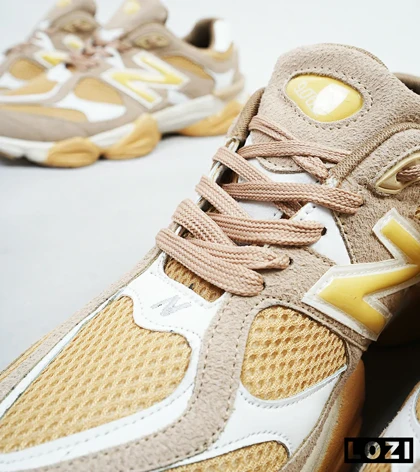 کفش کتانی مردانه قهوه ای سفید NEW BALANCE 9060