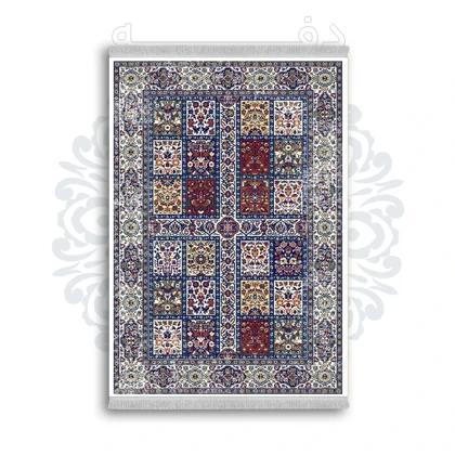 *جدید* فرشینه از جنس پارچه شانل مخمل ترک طرح فانتزی برند دفه کد 625