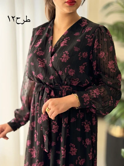 پیراهن حریر آوا کد2537