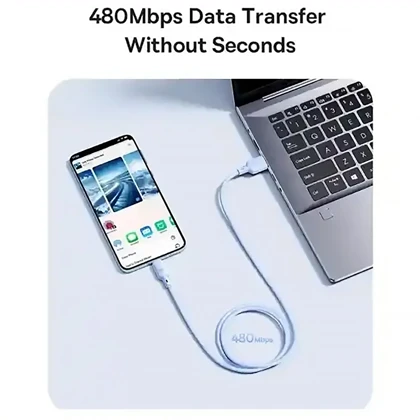 کابل سوپر فست شارژ تایپ‌سی به تایپ‌سی 100 وات یک متری بیسوس P10377704113-00