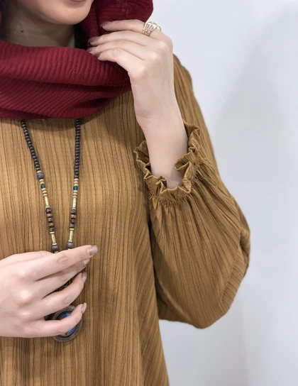 پیراهن مانتویی آوا (ایراددار)