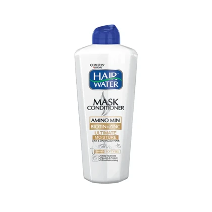 ماسک مو تقویت‌کننده پمپی مناسب موهای ضعیف و نازک کامان Comeon هیر واتر حاوی بیوتین و زینک حجم 400 میل